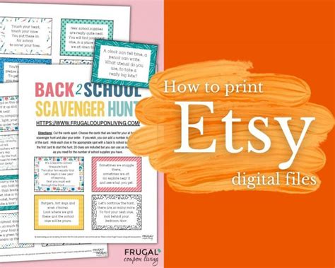 how do you print digital downloads from etsy