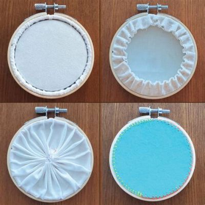 how to finish an embroidery hoop: exploring the art of creating unique patterns on hoops