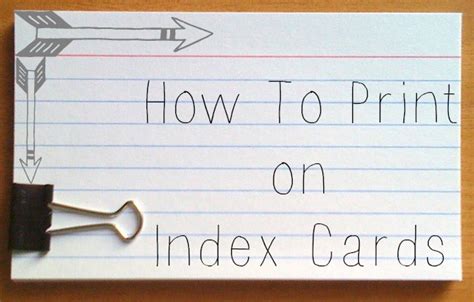 How to Print Index Cards on Word: Tips and Strategies