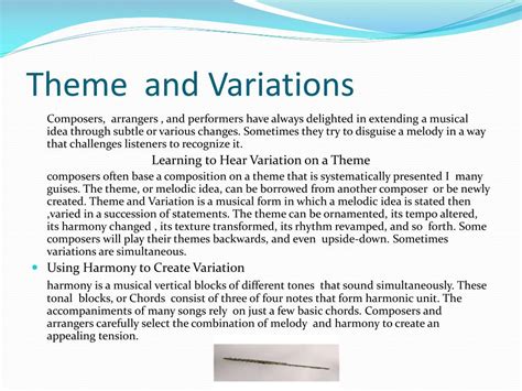 what is theme and variation in music and how does it reflect the evolution of musical forms?