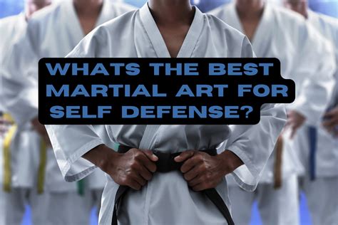 What's the Best Martial Art for Self-Defense: A multifaceted Discussion